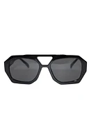 Fifth & Ninth Ryder 57mm Polarized Aviator Sunglasses in Black/Black at Nordstrom