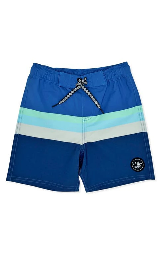 Feather 4 Arrow Kids' Voyager Board Shorts Navy at Nordstrom,