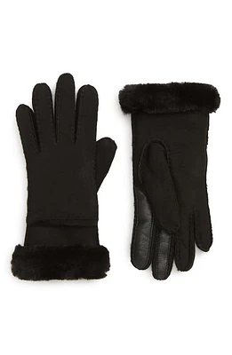 UGG(r) Seamed Touchscreen Compatible Genuine Shearling Gloves at Nordstrom,