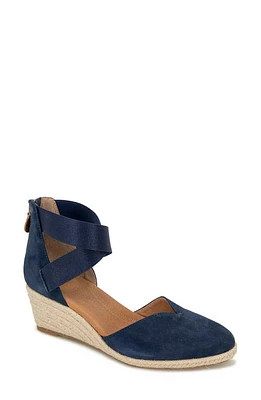 GENTLE SOULS BY KENNETH COLE Orya Espadrille Wedge Sandal Navy Suede at Nordstrom,