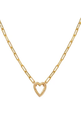 MADE BY MARY Jude Heart Pendant Necklace in Gold at Nordstrom, Size 18