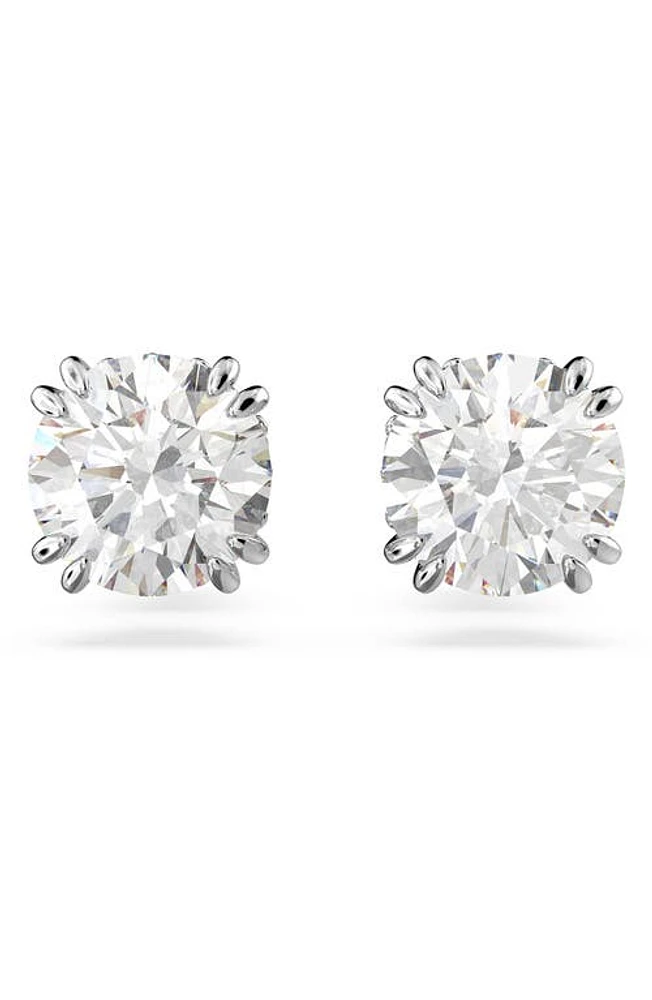 Swarovski Constella Stud Earrings in Silver /Clear Crystal at Nordstrom