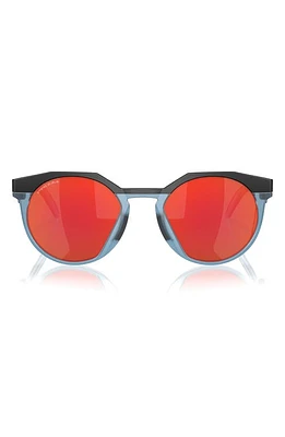 Oakley HSTN 52mm Prizm Round Sunglasses in Black Red at Nordstrom