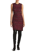 St. John Collection Metallic Bouclette Tweed Sleeveless Sheath Dress Multi at Nordstrom,