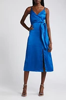 Chelsea28 Side Tie Satin Dress at Nordstrom,