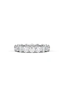 HauteCarat Round Cut Lab Created Diamond 18K Gold Eternity Band Ring in Gold at Nordstrom