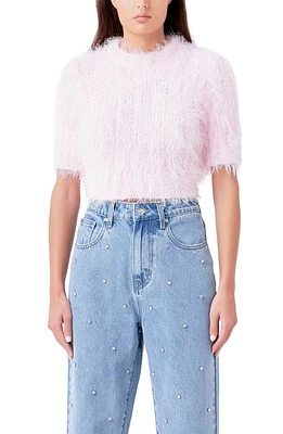 Endless Rose Fuzzy Sweater at Nordstrom,