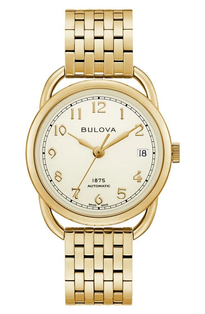 Joseph Bulova Commodore Bracelet Watch in Gold-Tone at Nordstrom