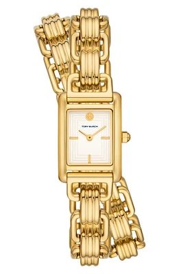 Tory Burch The Eleanor Mini Bracelet Watch & Bracelet Set, 28mm in Gold at Nordstrom, Size 19 Mm