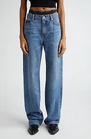 Alexander Wang Prestyled Thong Waist Relaxed Fit Jeans Vintage Medium Indigo at Nordstrom,