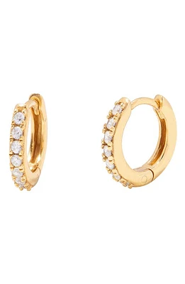 Brook and York Sienna Pavé Cubic Zirconia Huggie Hoop Earrings in Gold at Nordstrom