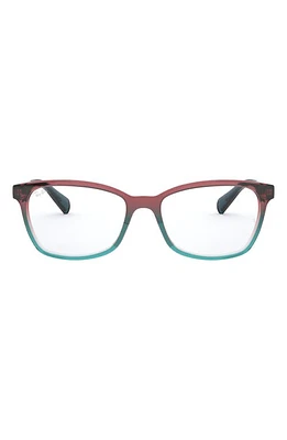 Ray-Ban 54mm Square Optical Glasses in Red Blue at Nordstrom