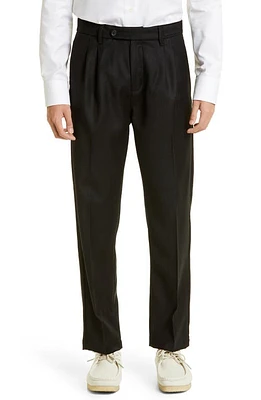 Massimo Alba Double Pleat Wool Pants Nero at Nordstrom, Us