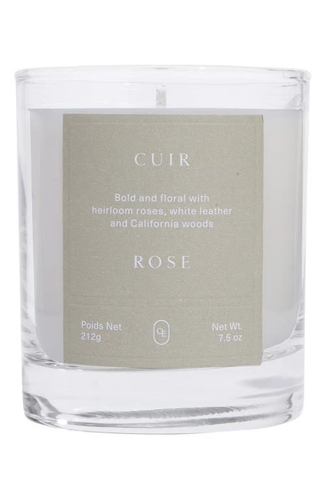 Oak Essentials Cuir Rose Scented Candle at Nordstrom, Size 7.5 Oz