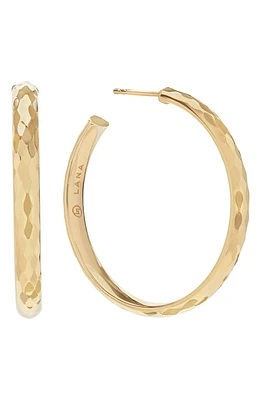 Lana Disco Hammered Hoop Earrings in Gold at Nordstrom