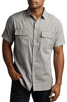 Rowan Warwick Heritage Twill Short Sleeve Button-Up Shirt at Nordstrom,