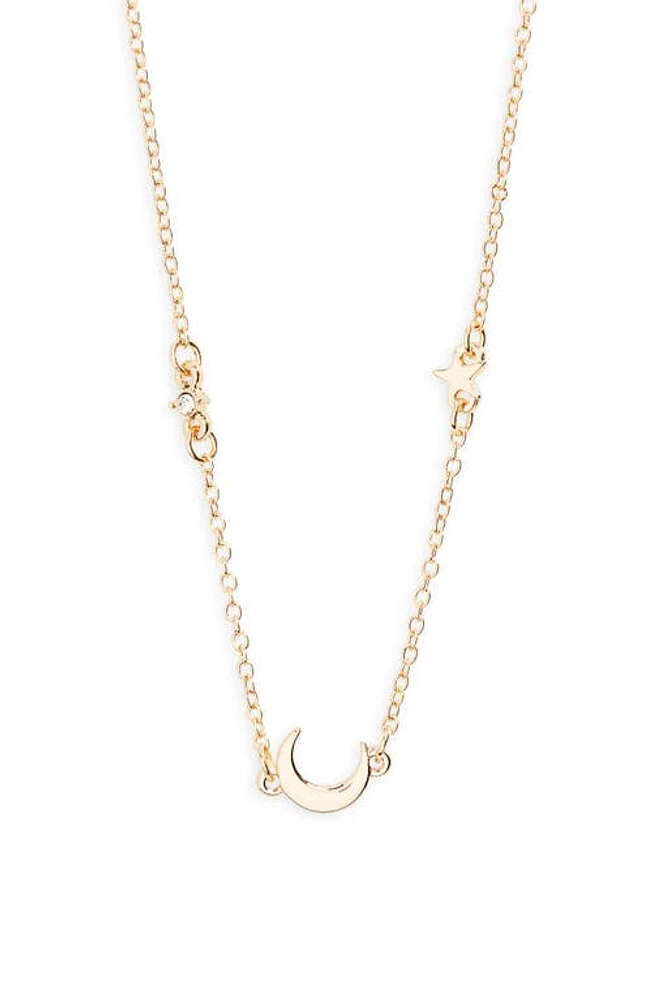 BP. Moon & Star Necklace in Gold at Nordstrom