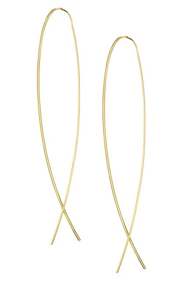 Lana Jewelry Flat Upside Down Hoop Earrings in Yellow Gold at Nordstrom