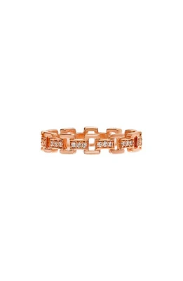 Sethi Couture Cesta Diamond Link Ring in 18K Rg at Nordstrom, Size 6.5