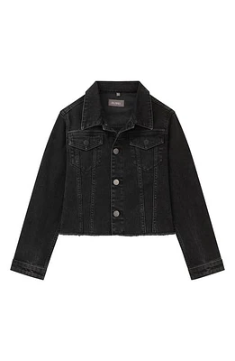 DL1961 Kids' Manning Fray Hem Denim Jacket Eclipse at Nordstrom