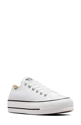 Converse Chuck Taylor All Star Lift Low Top Sneaker White/Black/White at Nordstrom