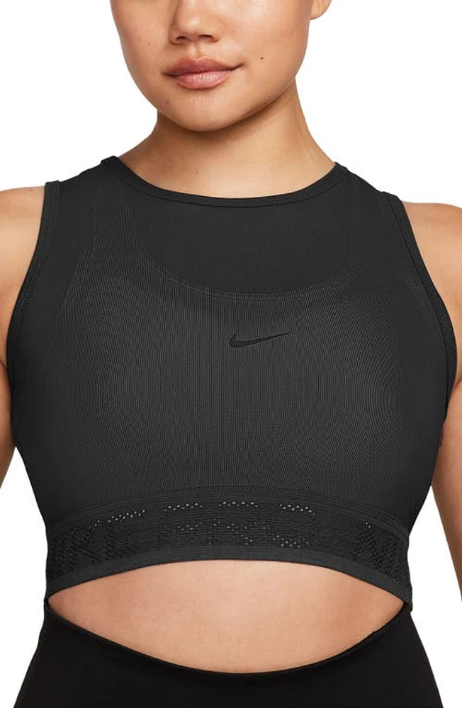 Nike Pro Mesh Crop Tank at Nordstrom,