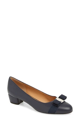 FERRAGAMO Vara Soft Pump Midnight at Nordstrom,