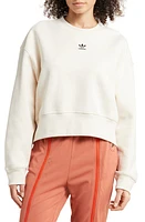 adidas Originals Trefoil Crewneck Sweatshirt in Wonder White at Nordstrom, Size X-Large