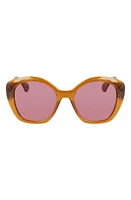 Lanvin Babe 54mm Butterfly Sunglasses in Caramel at Nordstrom