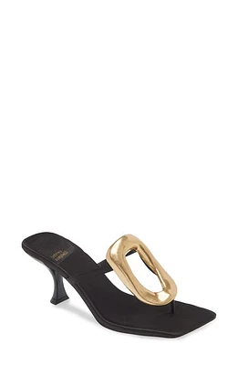 Jeffrey Campbell Linq Up Flip Flop Satin Gold at Nordstrom,