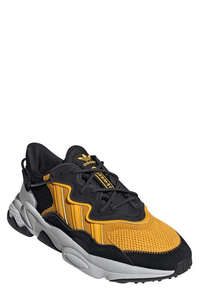 adidas Ozweego Sneaker in Black/Grey/Crew Yellow at Nordstrom, Size 7.5