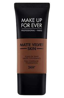 Make Up For Ever Matte Velvet Skin Full Coverage Foundation in R550-Dark Chocolate at Nordstrom