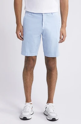 BOSS Slice Flat Front Shorts Light Blue at Nordstrom,