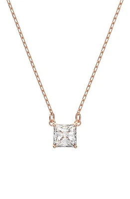 Swarovski Attract Crystal Pendant Necklace in Rose Gold at Nordstrom