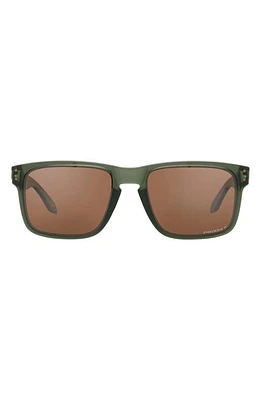 Oakley Holbrook 57mm Prizm Polarized Square Sunglasses in Olive at Nordstrom