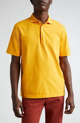 Boglioli Cotton Polo Yellow at Nordstrom,