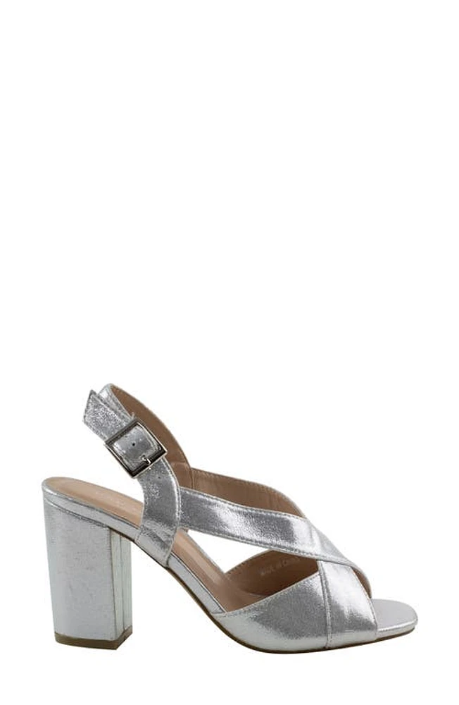 Paradox London Pink Hibiscus Slingback Sandal in Silver at Nordstrom, Size 5