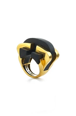 David Webb Woodworks Bridge Ring in Yellow Gold at Nordstrom, Size 6.5