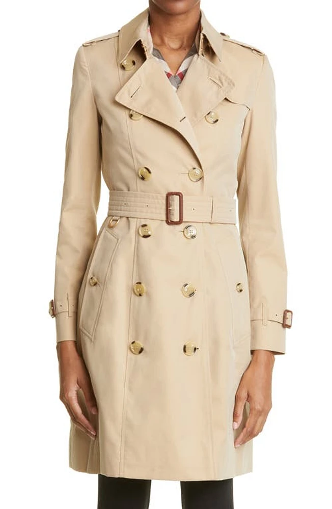 burberry Slim Fit Heritage Chelsea Trench Coat Honey at Nordstrom,