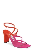 Jimmy Choo Azie Colorblock Sandal in Fuchsia/Paprika at Nordstrom, Size 5Us