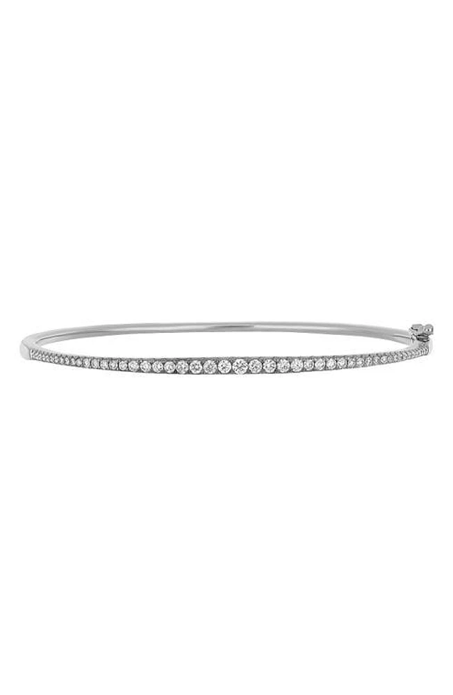 Bony Levy Graduated Diamond Bangle in 18K White Gold at Nordstrom, Size 7