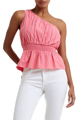 French Connection Alania One-Shoulder Blouse Camellia Rose at Nordstrom,