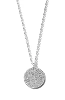 Ippolita Medium Stardust Pavé Diamond Pendant Necklace in Silver at Nordstrom, Size 18