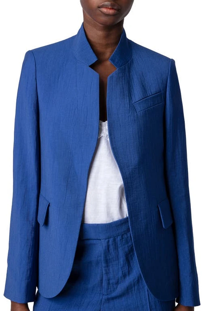 Zadig & Voltaire Open Front Blazer Deep Sea at Nordstrom, Us