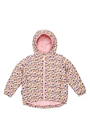 Snapper Rock Kids' Leopard Love Water Repellent 2-in-1 Puffer Jacket Pink at Nordstrom, Y