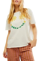 Free People Sunshine Smiles Oversize Cotton Graphic T-Shirt Ivory Combo at Nordstrom,