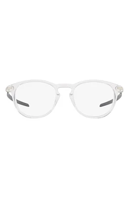 Oakley 50mm Round Optical Glasses in Polished Clear at Nordstrom