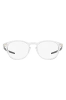 Oakley 50mm Round Optical Glasses in Polished Clear at Nordstrom