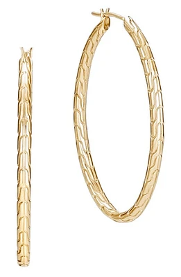 John Hardy Classic Chain Large 18K Gold Hoop Earrings at Nordstrom