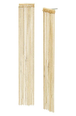 AllSaints Chain Fringe Drop Earrings in Gold at Nordstrom